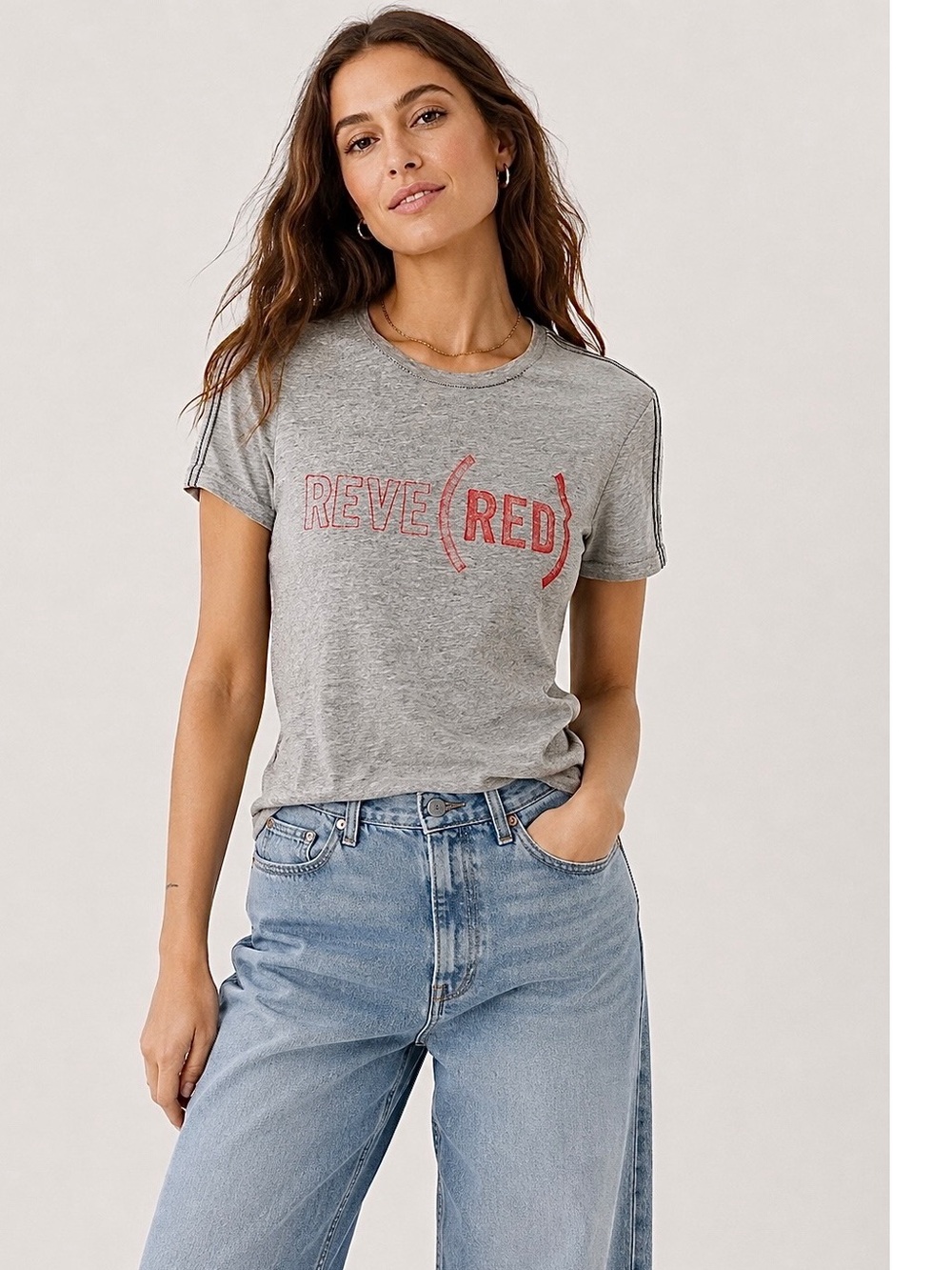 Rare GAP Vintage Reve(red) Collectable Cotton T-Shirt Heather Grey Medium